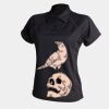 Women's piped performance polo Thumbnail