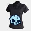 Women's piped performance polo Thumbnail