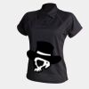 Women's piped performance polo Thumbnail