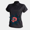 Women's piped performance polo Thumbnail