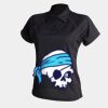 Women's piped performance polo Thumbnail
