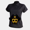 Women's piped performance polo Thumbnail