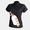 Women's piped performance polo Thumbnail