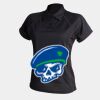 Women's piped performance polo Thumbnail