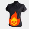 Women's piped performance polo Thumbnail