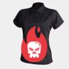 Women's piped performance polo Thumbnail