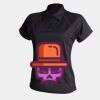 Women's piped performance polo Thumbnail
