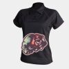 Women's piped performance polo Thumbnail