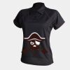 Women's piped performance polo Thumbnail