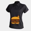 Women's piped performance polo Thumbnail