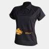 Women's piped performance polo Thumbnail