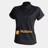 Women's piped performance polo Thumbnail