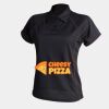 Women's piped performance polo Thumbnail