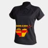 Women's piped performance polo Thumbnail