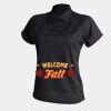 Women's piped performance polo Thumbnail