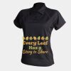Women's piped performance polo Thumbnail