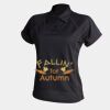 Women's piped performance polo Thumbnail