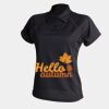 Women's piped performance polo Thumbnail