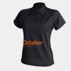 Women's piped performance polo Thumbnail