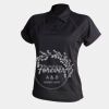 Women's piped performance polo Thumbnail