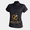 Women's piped performance polo Thumbnail