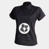 Women's piped performance polo Thumbnail
