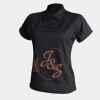 Women's piped performance polo Thumbnail