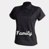 Women's piped performance polo Thumbnail