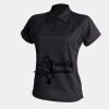 Women's piped performance polo Thumbnail