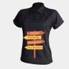 Women's piped performance polo Thumbnail