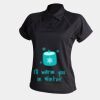 Women's piped performance polo Thumbnail