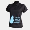 Women's piped performance polo Thumbnail