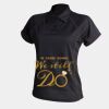 Women's piped performance polo Thumbnail
