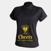 Women's piped performance polo Thumbnail