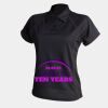 Women's piped performance polo Thumbnail