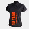 Women's piped performance polo Thumbnail