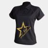 Women's piped performance polo Thumbnail