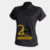 Women's piped performance polo Thumbnail