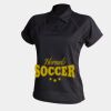 Women's piped performance polo Thumbnail