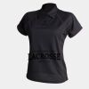 Women's piped performance polo Thumbnail