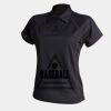 Women's piped performance polo Thumbnail