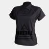 Women's piped performance polo Thumbnail