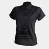 Women's piped performance polo Thumbnail