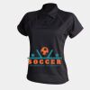 Women's piped performance polo Thumbnail