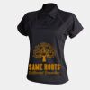 Women's piped performance polo Thumbnail