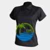 Women's piped performance polo Thumbnail