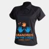 Women's piped performance polo Thumbnail
