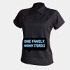 Women's piped performance polo Thumbnail