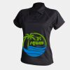 Women's piped performance polo Thumbnail