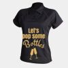 Women's piped performance polo Thumbnail